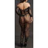Le Désir Combinaison ouverte Grande Taille LACE SLEEVED - Noir